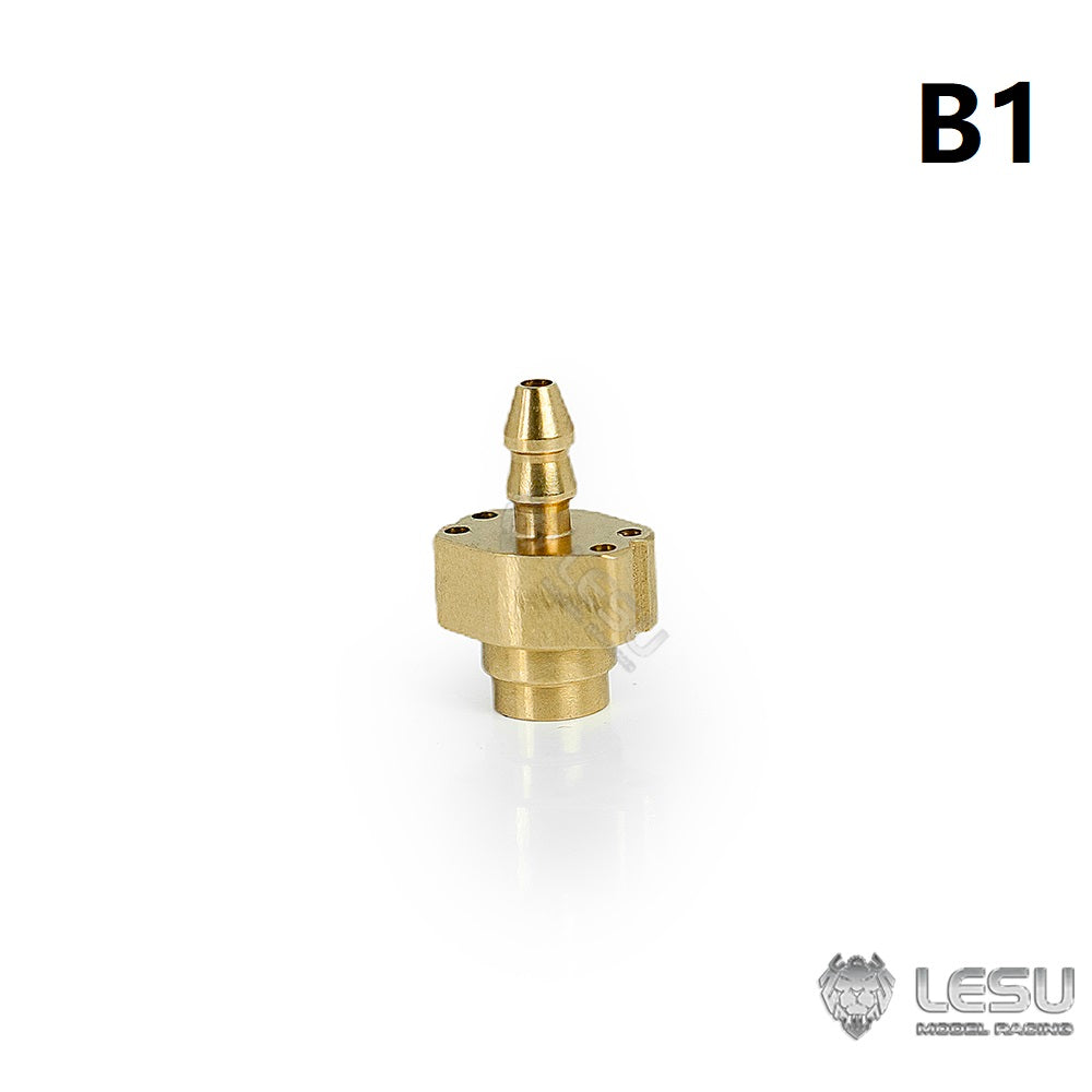 LESU A M3 Metal Straight Nozzle for 1/14 RC Tractor Truck DIY Model Car TAMIYA