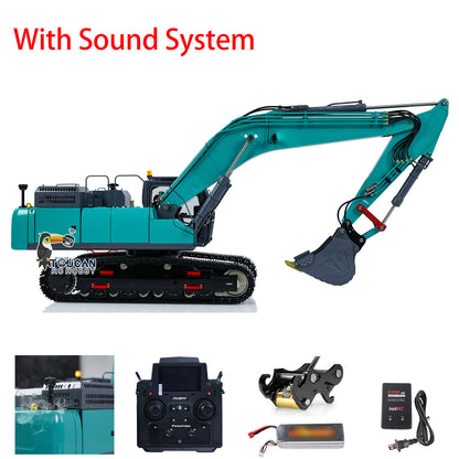 1/14 LESU SK5LC RC Hydraulic Painted Assembled Excavator B0018 With Sound System Smoke Quick Coupler