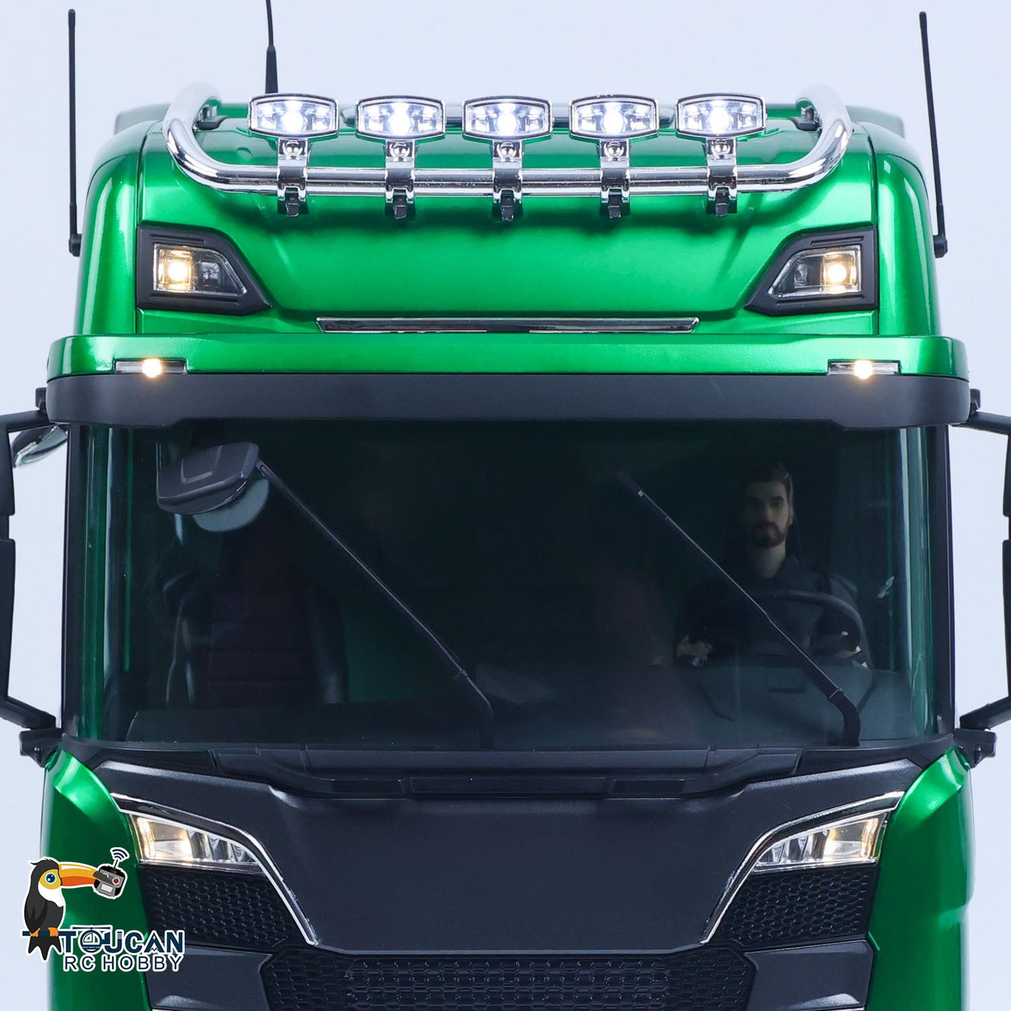 1/14 KABOLITE 6*6 Romote Control Tractor Truck 770S 2Speed Gearbox Axle Locks Electric Windshield Wiper Openable Door Cab Suspension RTR