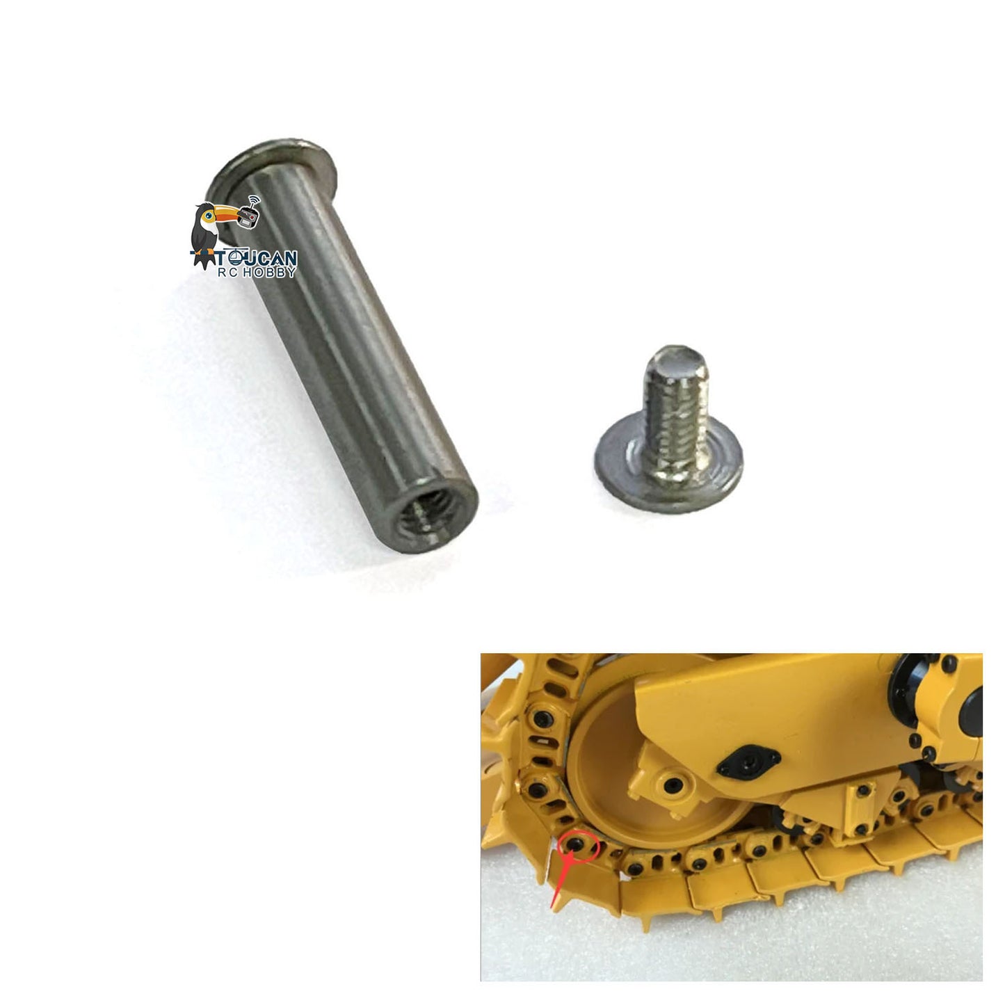 1/14 JDMODEL Metall Planierraupenblätter/Kettenbolzen für JDM-98 RC Hydraulische DXR2 Planierraupe