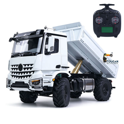 3363 MD 1/14 4x4 Metal Remote Control Hydraulic Dumper 2Speed Gearbox Differential Locks RC Tipper Model ST8 Radio Light Sound
