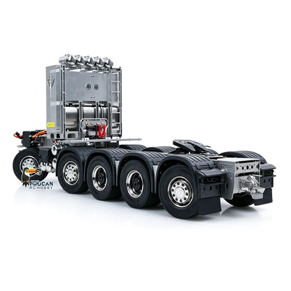 10x10 Metal Chassis for 1/14 RC Tractor Truck R620 770S Remote Control Lorry Car Differential Lock Rear Axle Steering