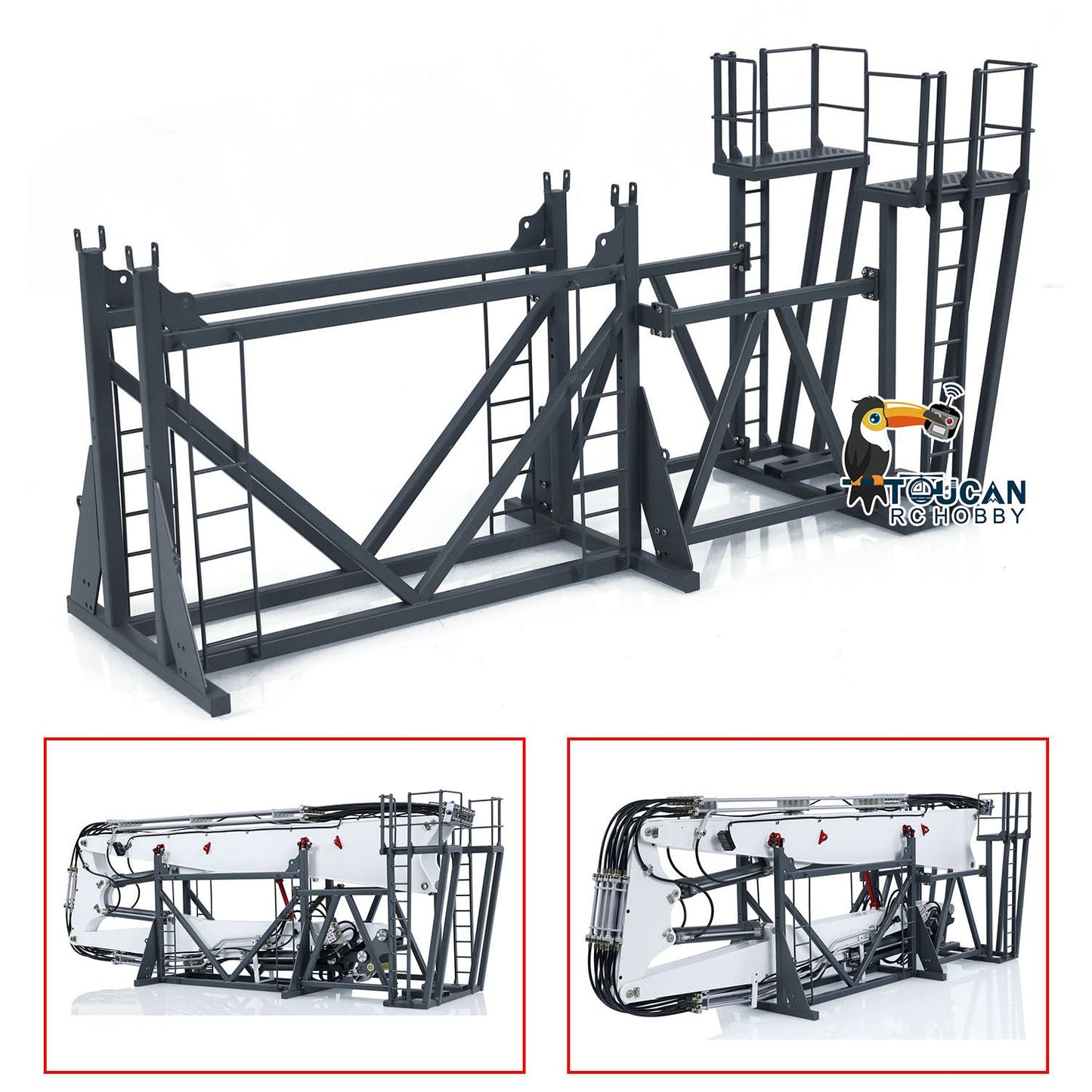 IN STOCK Metal Rack for 1/14 CUT RC Hydraulic Excavator Demolition Machine K970-300