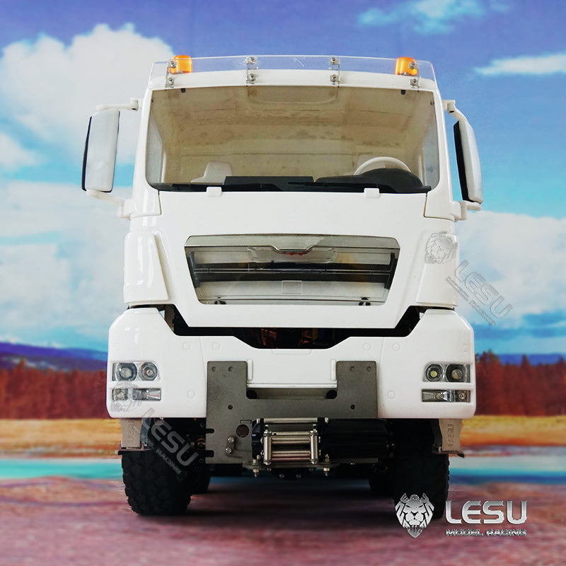 IN STOCK LESU 1/14 8*8 Metal Chassis MAN TGS Hydraulic Dumper Truck Light Sound ESC Model