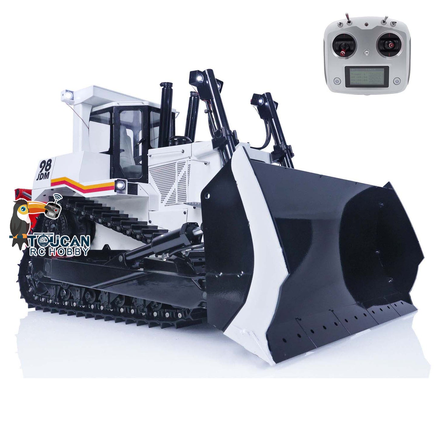 EN STOCK JDM-98 1/14 JDMODEL PNP DXR2 Bulldozer RC hydraulique en métal