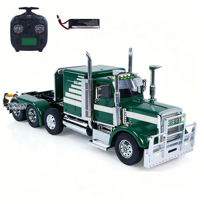 TAMIYA 8X4 1/14 Remote Control Tractor Truck 56344 Grand Hauler TOUCAN Mid Lift Axle Chassis Suspension Flysky Radio Smoke Unit