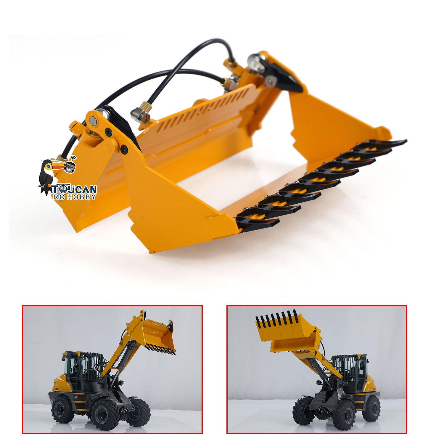 Lesu Métal 1/14 Rc Chargeur Hydraulique Aoue-Mcl8 Voiture À Télécommande Kits Modèles Non assemblé et Non Pint