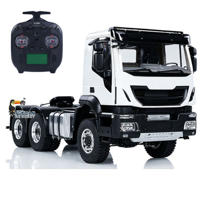 Camion tracteur RC en métal 1/14 6x6 PNP avec boîte de vitesses à 2 vitesses