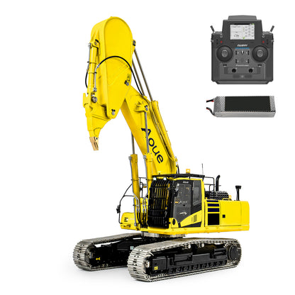 1/14 LESU RC Metal Excavator Model PC500 Radio Control Hydraulic Crawler Digger Machine with Rock Arm LED Lighting System