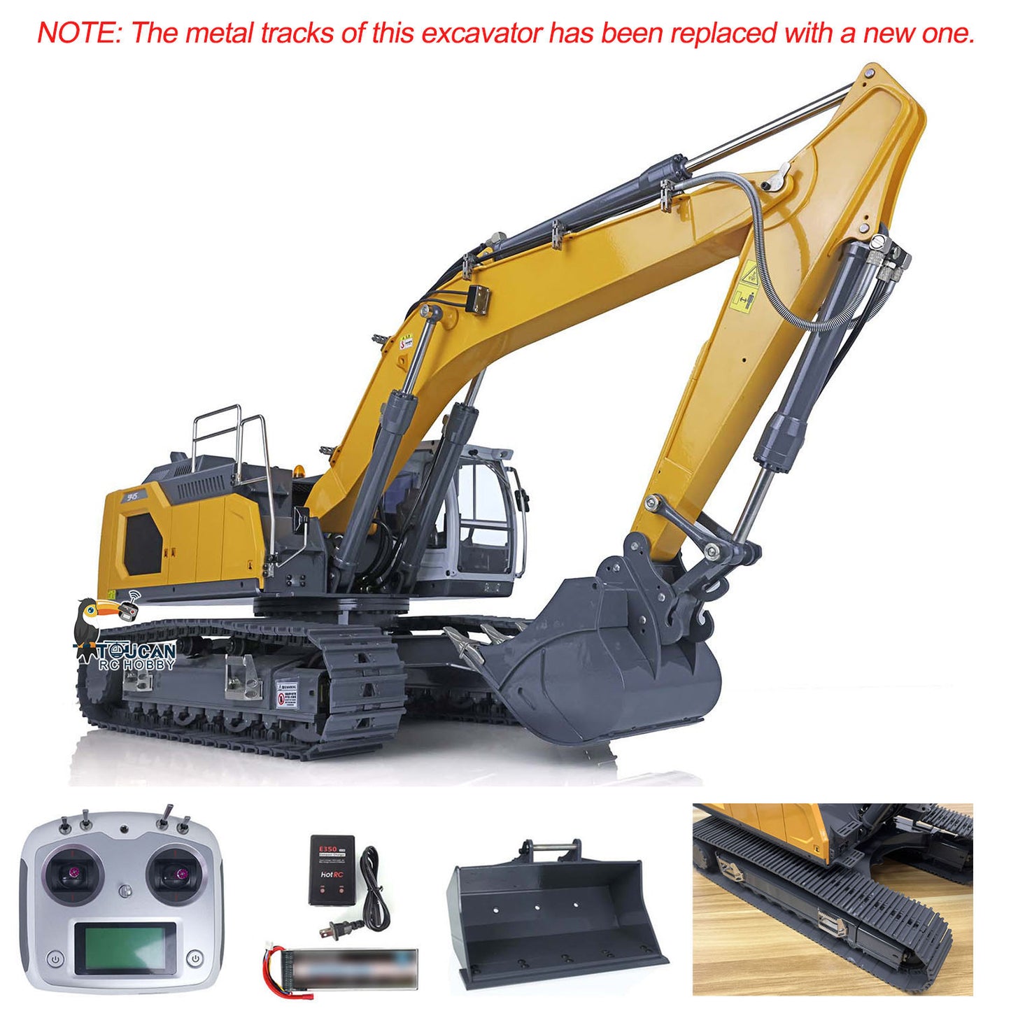 US STOCK 1/14 Hydraulic RC Excavator Ready to Run for Liebherr 945 Remote Control Trucks