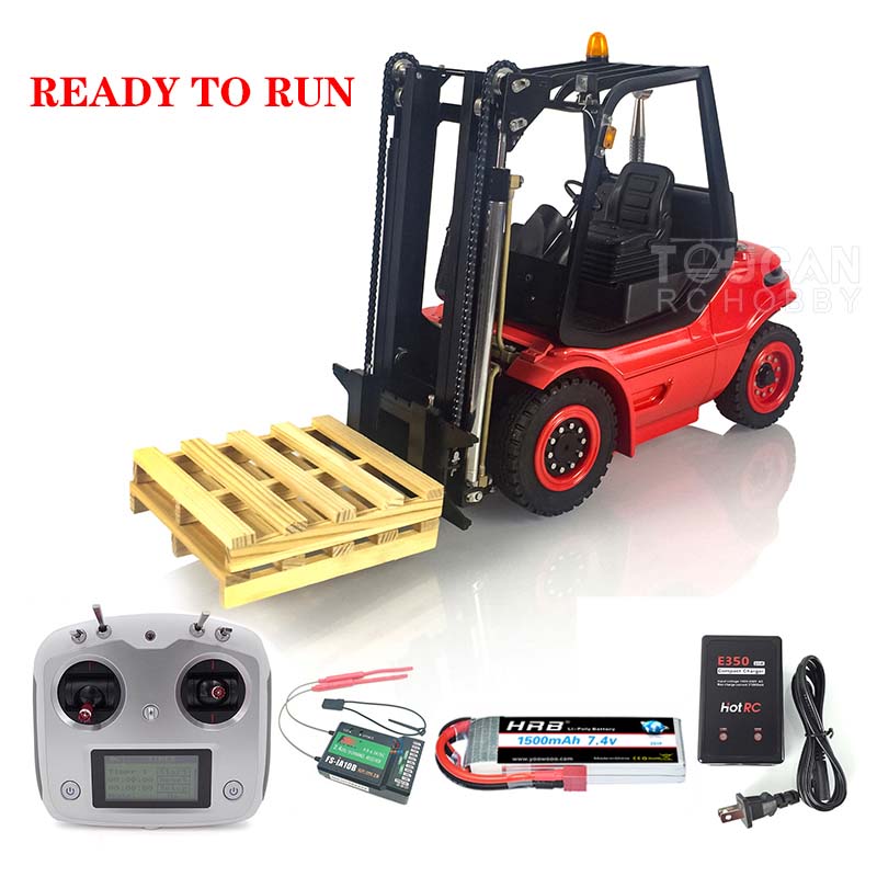 US STOCK LESU 1/14 RC Hydraulic Forklift Transfer Painted Car RTR Truck Motor Light