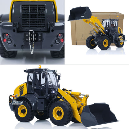 LESU 1/14 4X4 RC Hydraulic Loader Aoue WA100M-8 Metal Remote Control Construction Vehicle Model 4CH Valve Axle Lock Sound Light Engineering Machine