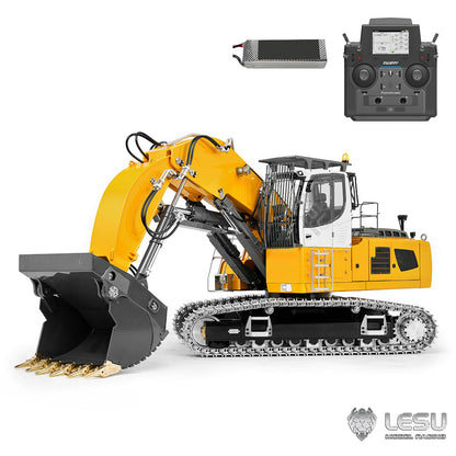 LESU Aoue LR956 1/14 Metal RC Front Shovel Digger B0041 Dual Pumps Hydraulic Excavator KIT/PNP/RTR with 4CH Valve Brushless Motor Light System