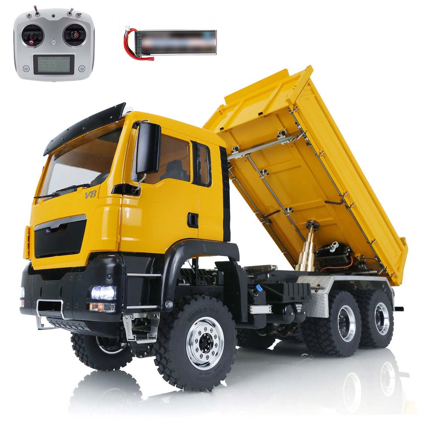 IN STOCK LESU Metal 1/14 TGS 3-way RC Hydraulic Dumper Truck Z0018