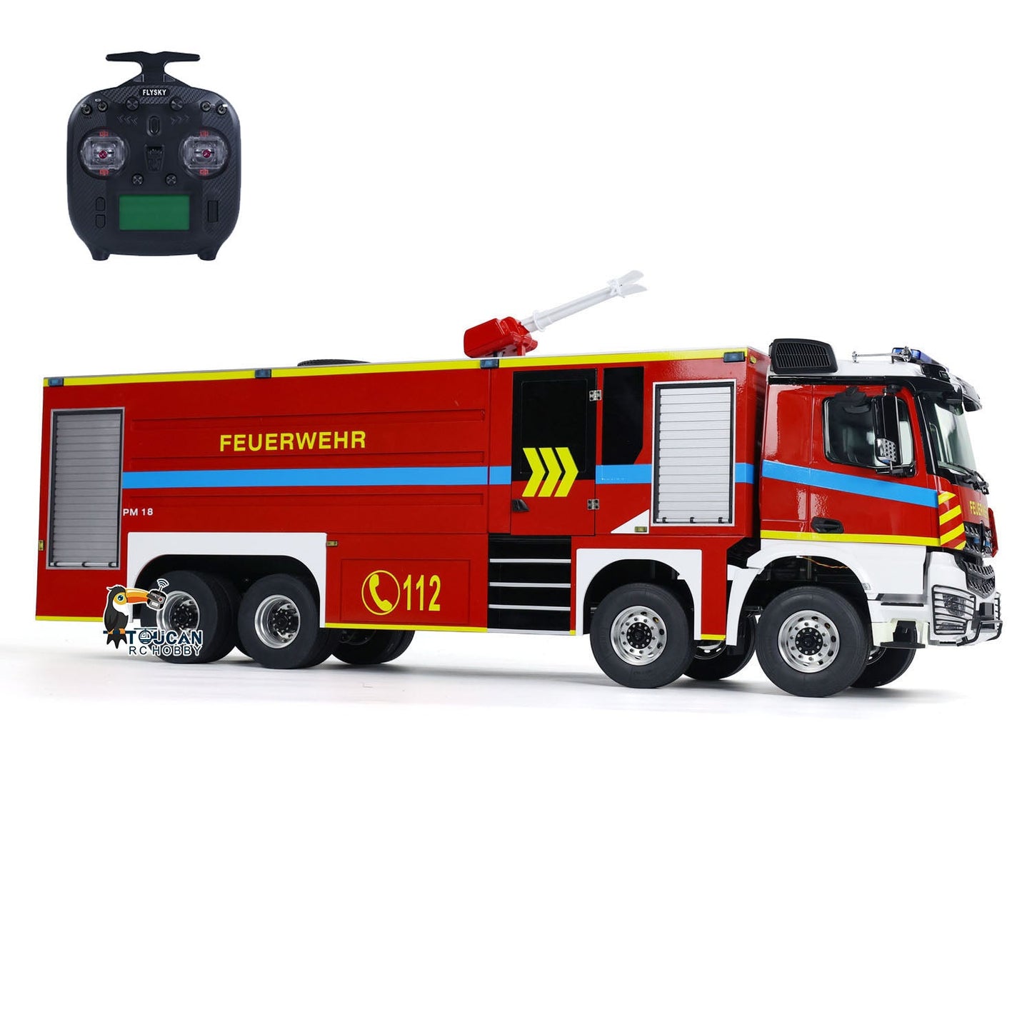 EN STOCK Châssis de camion de pompiers RC en métal à l'échelle 1/14 8x4