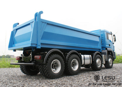 IN STOCK LESU MAN 8*8 Hydraulic RC Dumper Truck Bucket Model Motor ESC Servo 1/14 TAMIYA