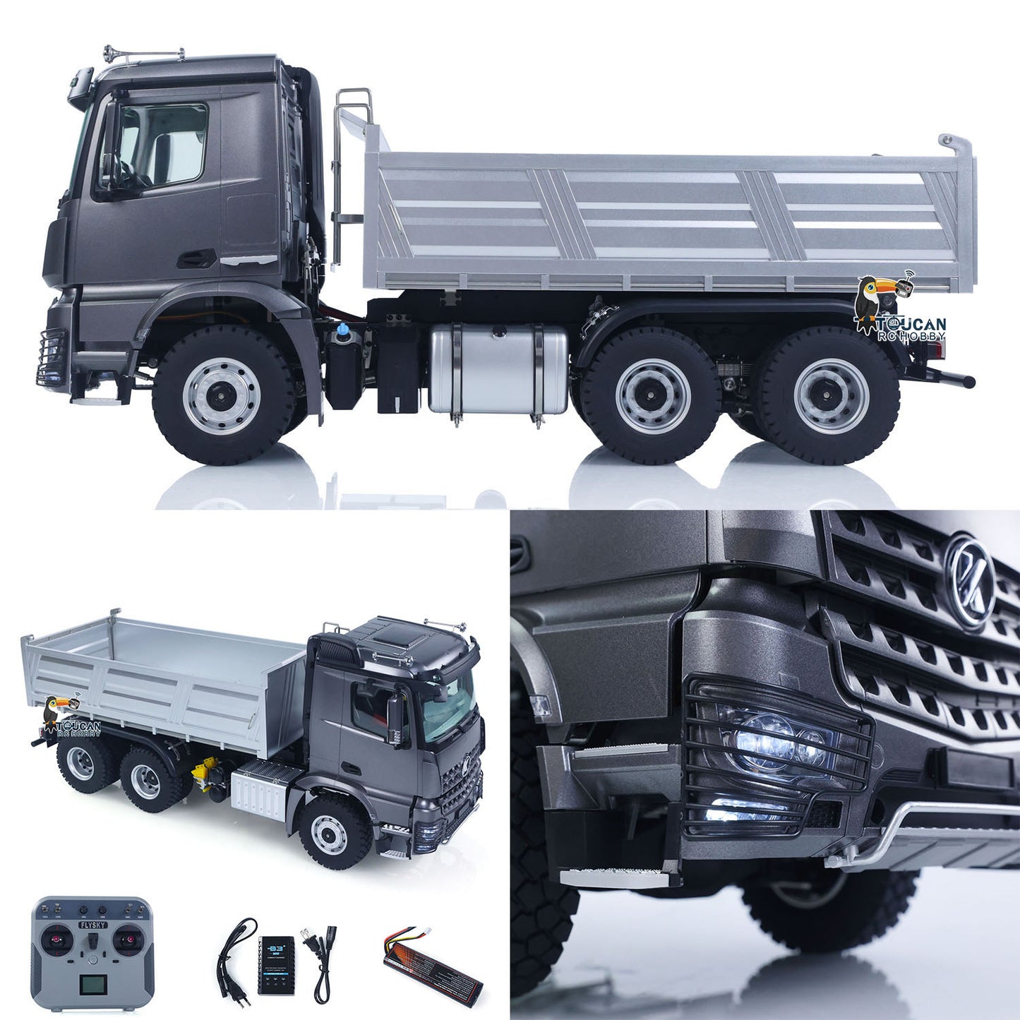 US STOCK New 2.4G RC Electric Lifting Dumper 5702 Model 1:14 6?¨¢6 Remote Control Tipper Lifting Rod Vehicle Sound Light Motor RTR Car Toy