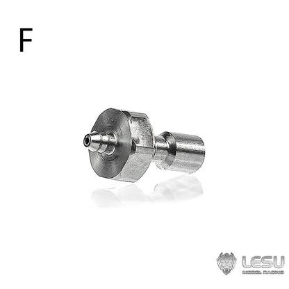 Metal 1/14 LESU Tubing Connector / Plugging Nozzle for TAMIYA RC Dumper Truck Hydraulic System