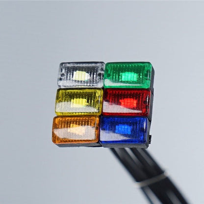 Plastic LED Clearance Lamp Side Marker Light 2.2V-3V for DIY TAMIYA 1:14 RC Tractor Truck Model 3348 FH16 Trailer Vehicle Car