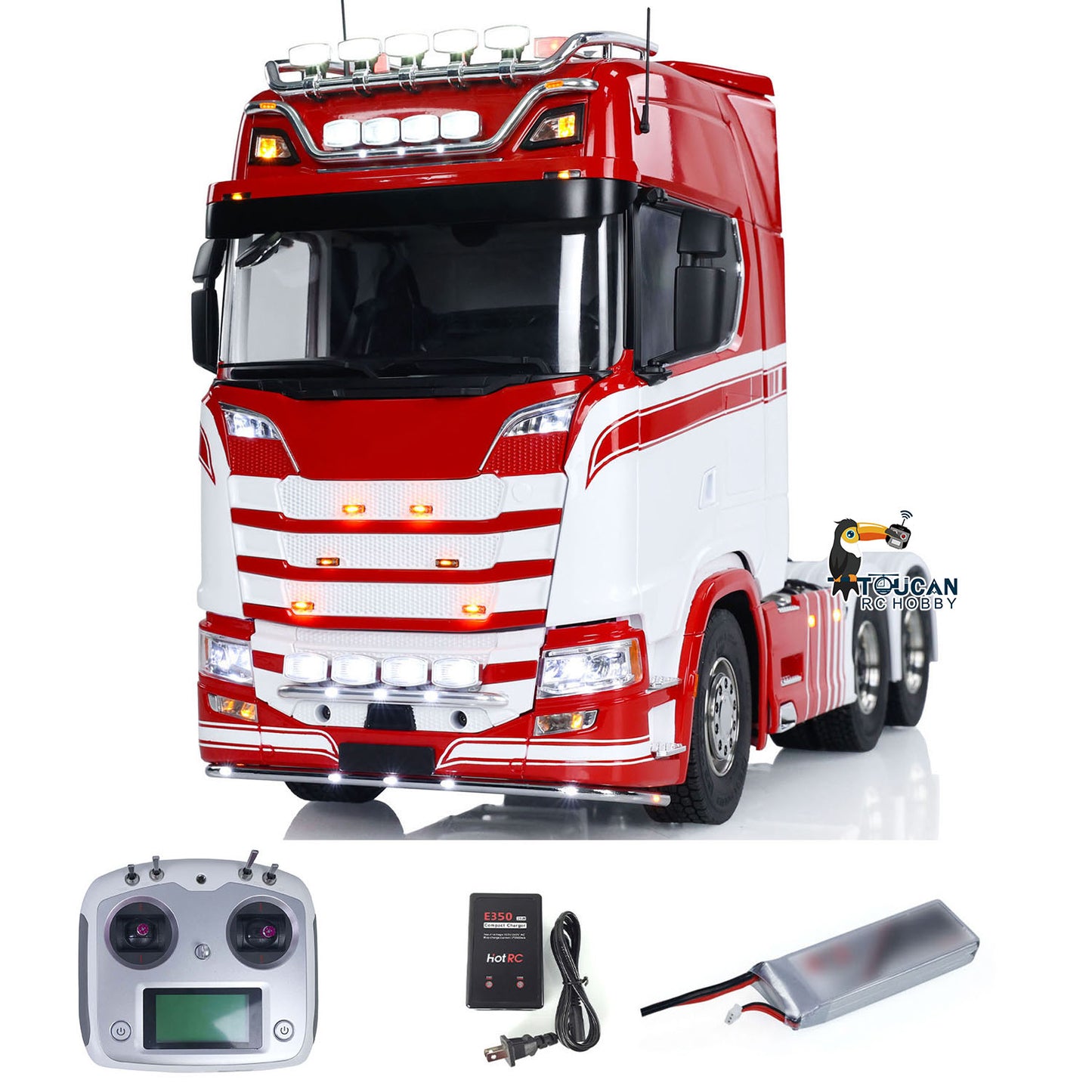 1/14 Fertig RC Sattelzugmaschine 770S 6x6 Metallchassis