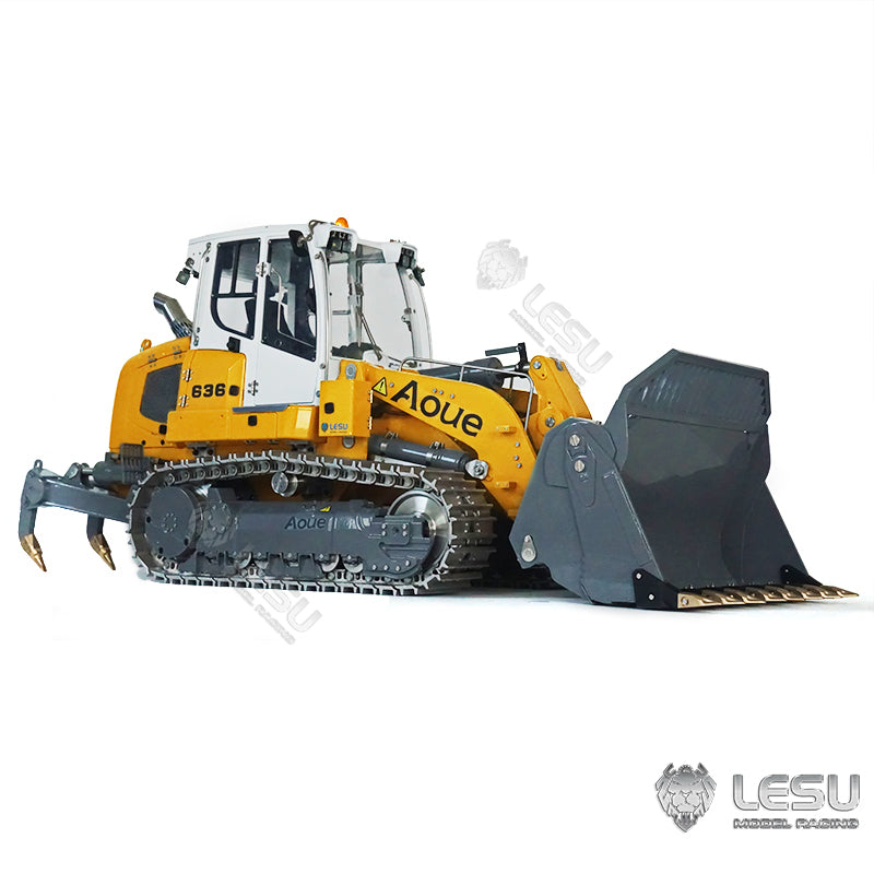 US STOCK LESU 1/14 Metal Hydraulic RC Loader Battery PL18EV LITE Ripper of Liebherr 636