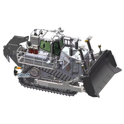 SFROG 1/14 Metal RC Hydraulic Bulldozer LR776 3way Blade 7CH Valve Automatic Grease System Electric Wipers FrSky X20R Radio
