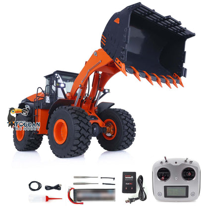 US STOCK 1/14 RC Hydraulic Loader for JDM 198 RTR HITACHIA ZW370 Construction Vehicles