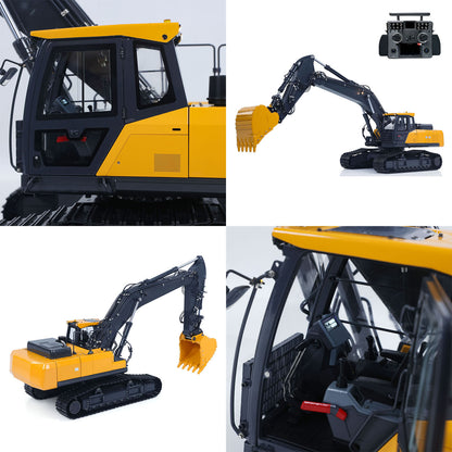 Metal 1/14 Super Frog Remote Control Hydraulic Excavator E400 Pro 9CH Valves RC Digger Stainless Steel Arm Frsky XE Radio
