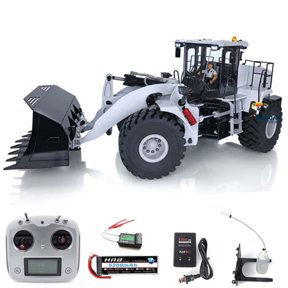 US STOCK Metal 1/14 Hydraulic RC Loader Model Electric Car ESC Motor Servo Lights Charger