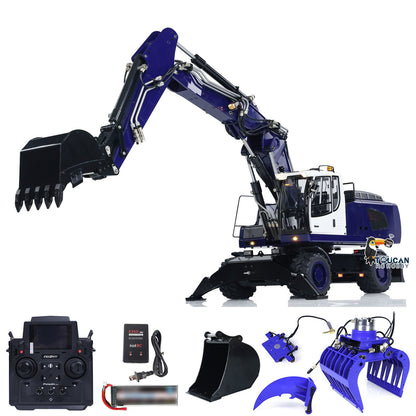 1/14 Wheeled RC Hydraulic Excavator 946-3 PL18EV Radio Controller Digger Ripper Grab