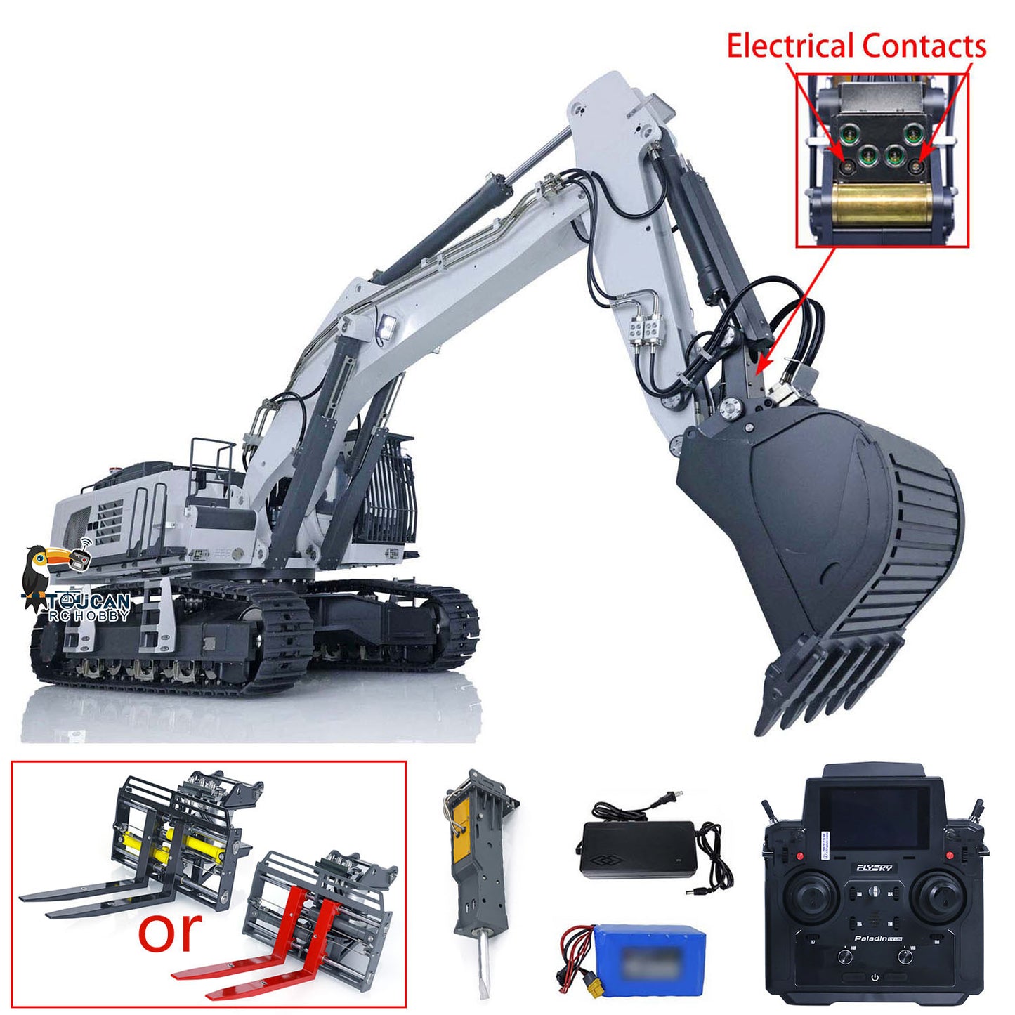 Excavatrice hydraulique en métal Kabolite K970 100S Pro 1/14 RC RTR
