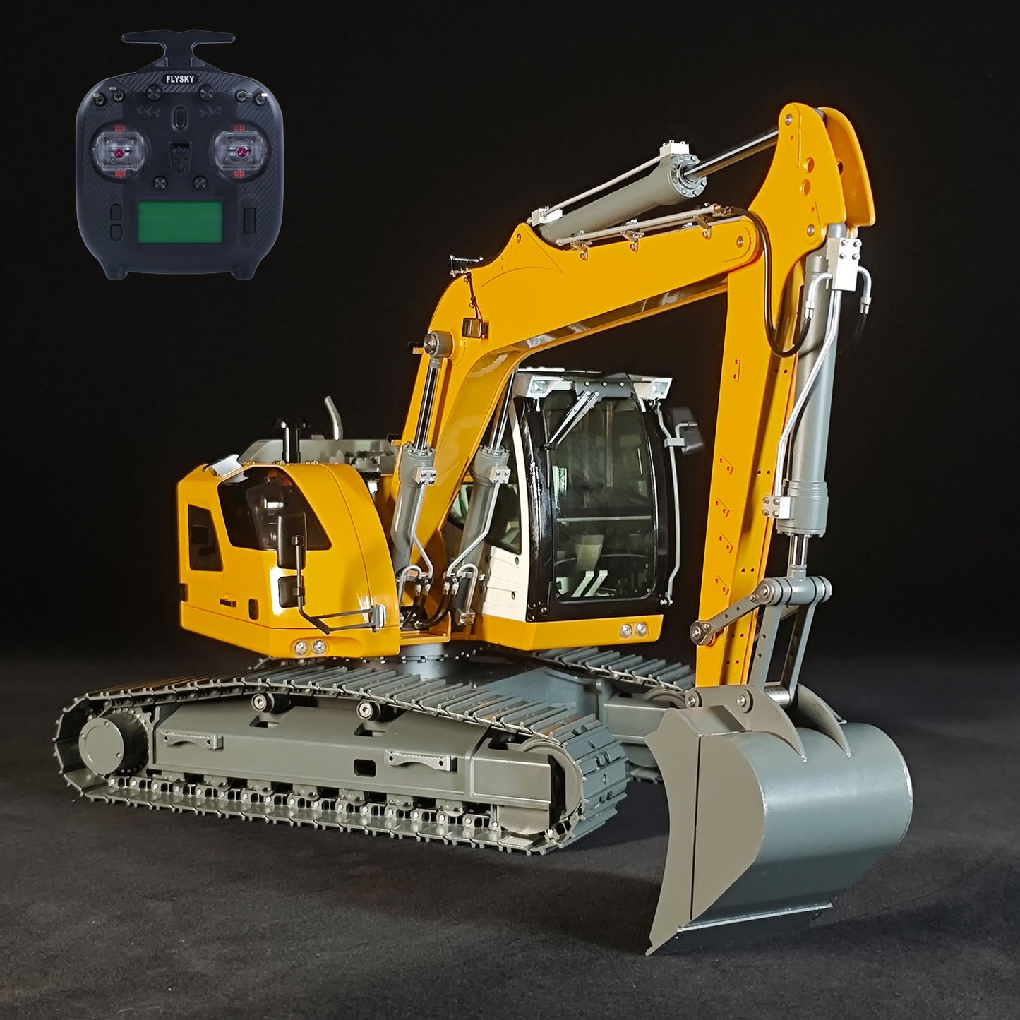 JDM-208 1/14 RC Hydraulic Excavator R920 Metal Remote Control Digger Model ST8 Controller