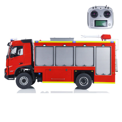 1/14 4X4 Plastic Chassis Radio Controlled Sprinkler Fire Truck VO FMX 2Speed Gerabox Water Spraying RC Model Vehicle No Battery