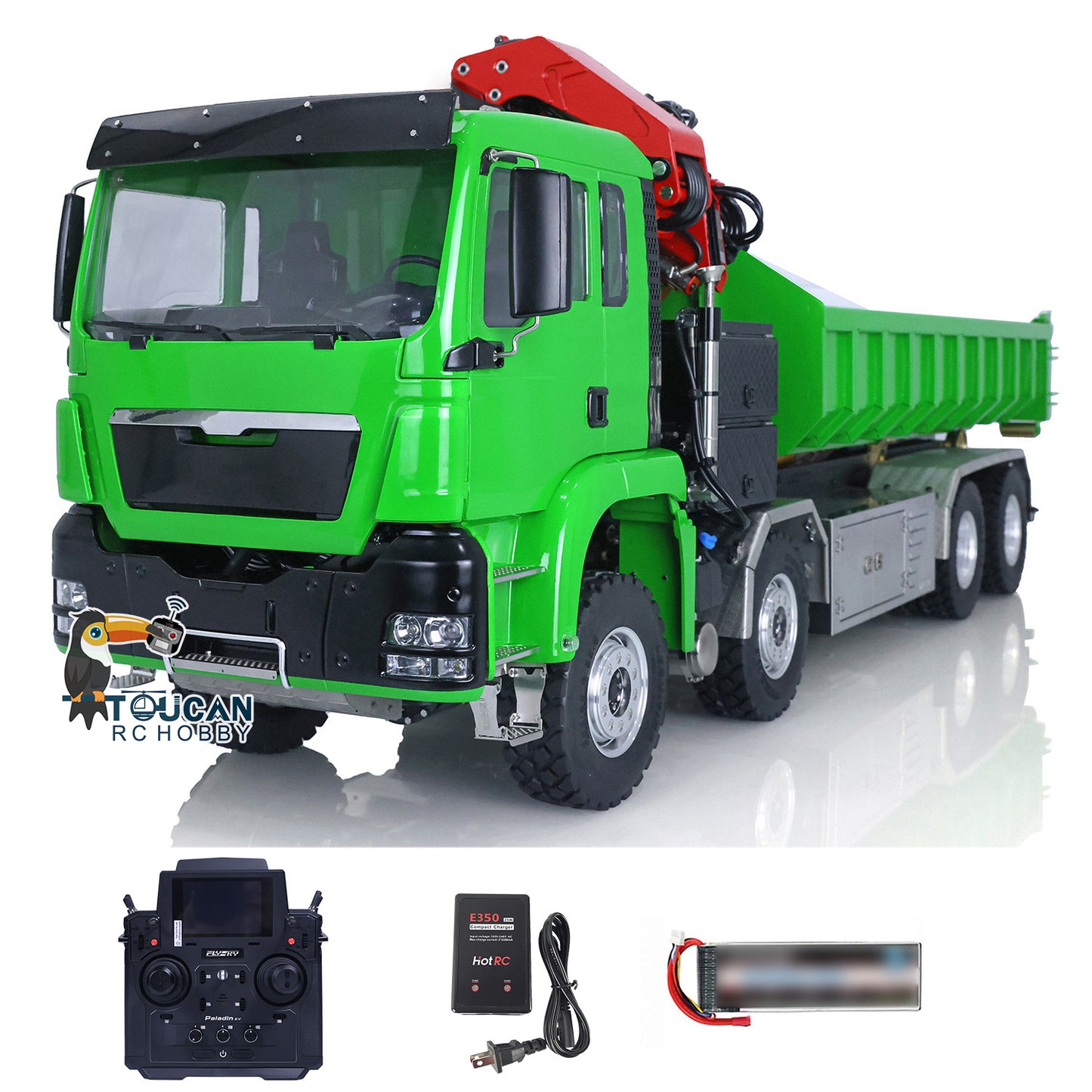 IN STOCK LESU 1/14 8x8 RC Metal Roll on/off Hydraulic Truck A0014 Crane Dumper Tipper Z0031