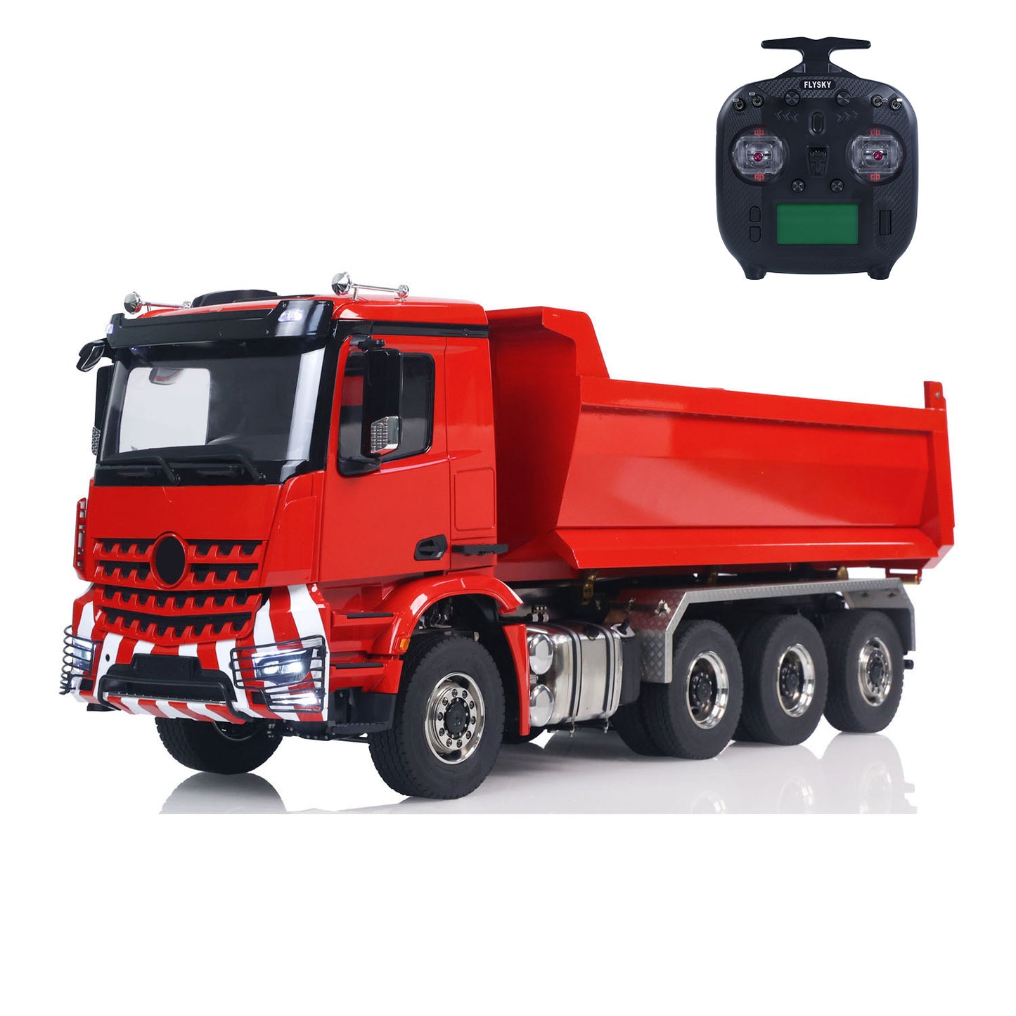 1/14 8x8 Metall RC PNP Hydraulisch lackiert montiert Roll On/Off Muldenkipper