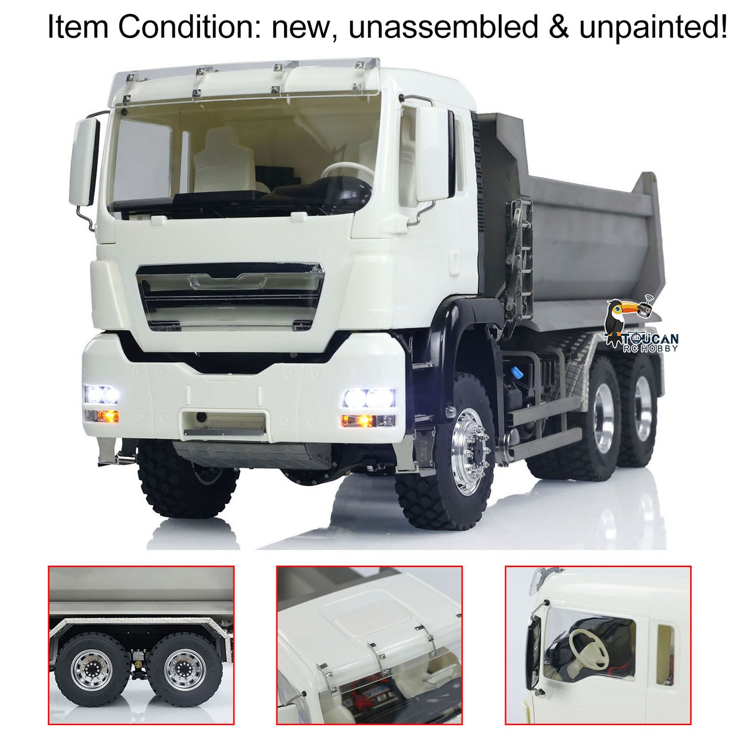 LESU Metall 1/14 6x6 RC Hydraulische Dumper Lkw Kipper 20130018