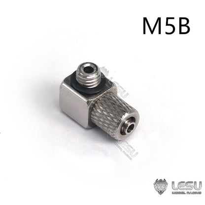 LESU A M3 Metal Straight Nozzle for 1/14 RC Tractor Truck DIY Model Car TAMIYA