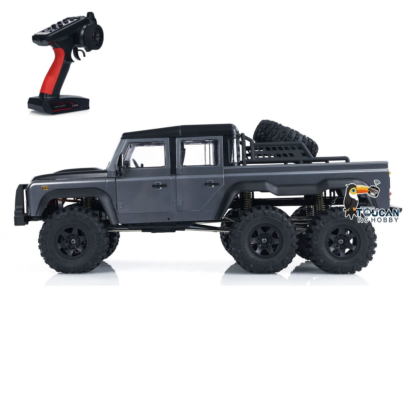 Camion tout-terrain radiocommandé Pick-up Rock Crawler à l'échelle 1/10 6WD Version PNP 