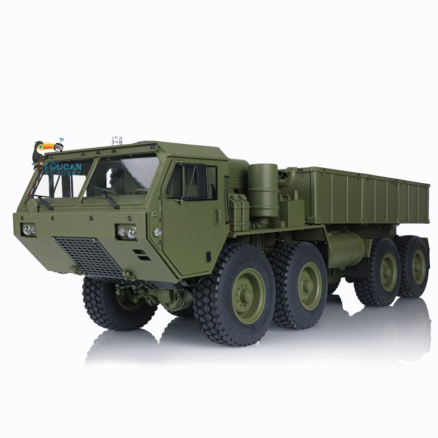 US STOCK HG 1/12 RC US Military Truck Metal 8*8 Chasis Model 2.4G Radio Servo Motor P801