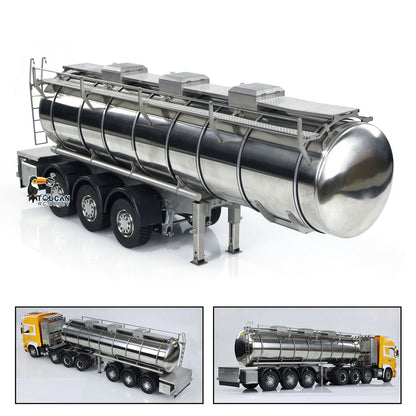 1/14 Scale Metal 6*6 Semi-trailer Fuel Tank for RC Tractor Truck Transport Vehicle Model