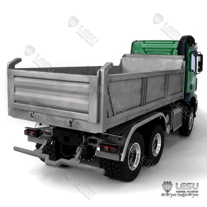 LESU 1/14 3348 6X6 3 essieux RC Camion à benne basculante hydraulique avec cabine KABOLITE K3363