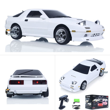 Fast Shipping LDRC 1/18 RX7 RC Racing Car RWD Gyroscope Wireless Control Drift Vehicles LD1802