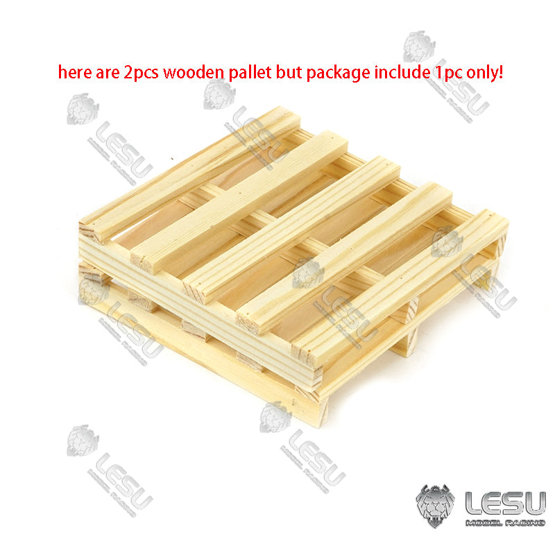 IN STOCK LESU Wooden Pallet 1PC for 1/14 Forklift TAMIYA Tractor Truck Trailer Model