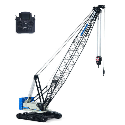 Metal 1/14 RC Hydraulic Crawler Crane C1200 Remote Control Construction Vehicle Ready to Run Flysky PL18 LITE Radio Brushless Motor Battery