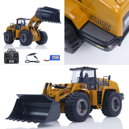 ONLY ONE Fast Shipping 1/14 HUINA Toys 2.4G Radio Controlled Loader 1583 Electric Lifting System Lights Sound RC Construction Vehicles Assembled