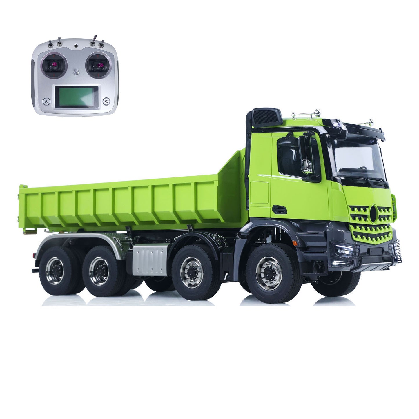 1/14 8x8 Metall RC PNP Hydraulisch lackiert montiert Roll On/Off Muldenkipper