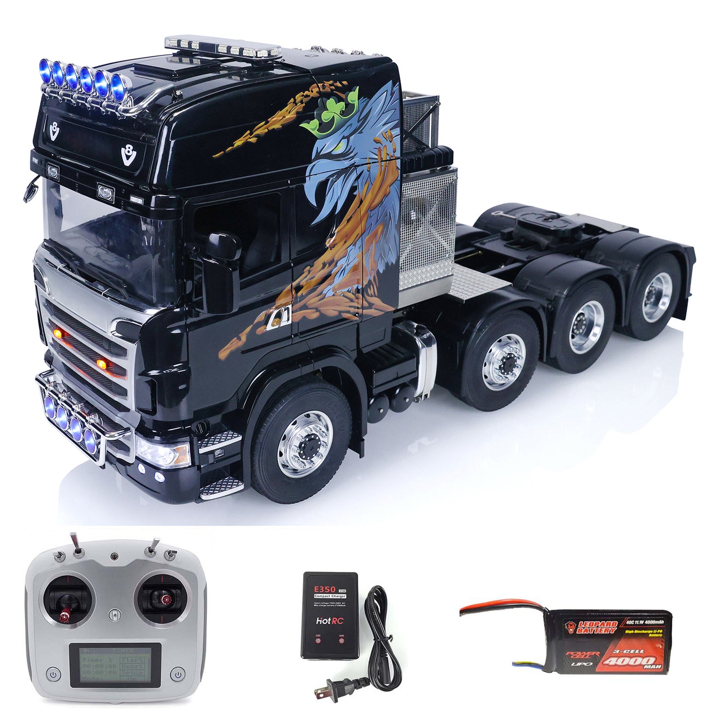 TOUCAN 1/14 RC Tractor Truck for 8X8 TOUCAN Tamiya Remote Control RTR Car
