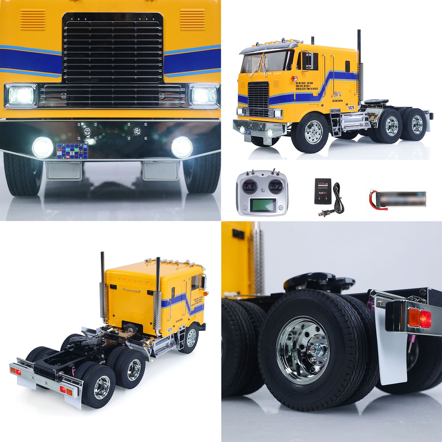 TOUCAN 1/14 Remote Control DIY Tractor Truck 6*4 TAMIYA Chassis 56304 3Speed Transmission Light Sound System RTR Flysky Radio