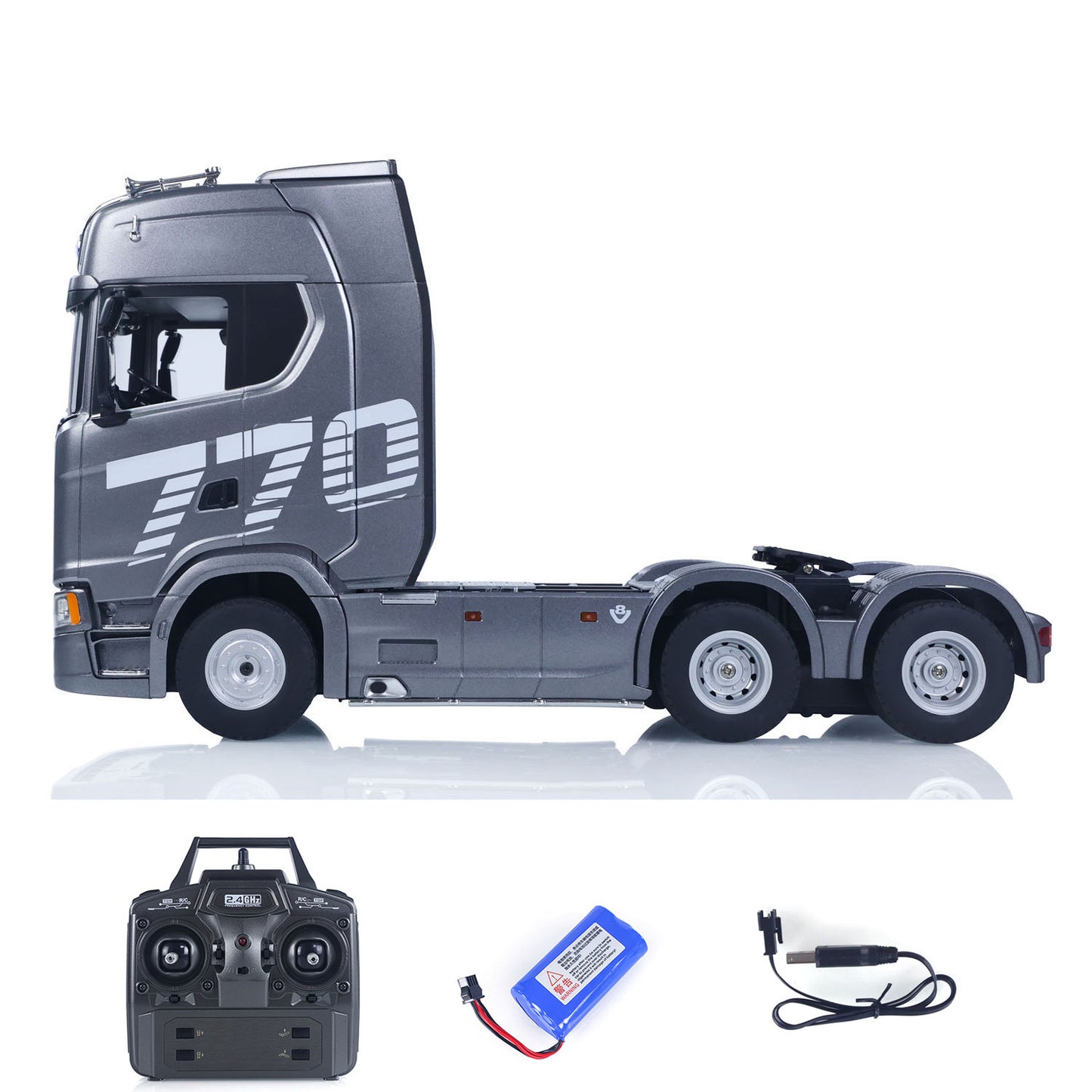 SOLD OUT Fast Shipping 1/18 Plastic 6X4 Remote Control Tractor Truck 770S 1501 RWD RC Lorry Vehicle Light Sound Ready to Run Model Toys for Adults