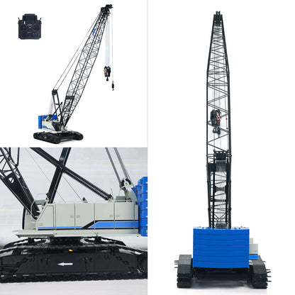 Metal 1/14 RC Hydraulic Crawler Crane C1200 Remote Control Construction Vehicle Ready to Run Flysky PL18 LITE Radio Brushless Motor Battery